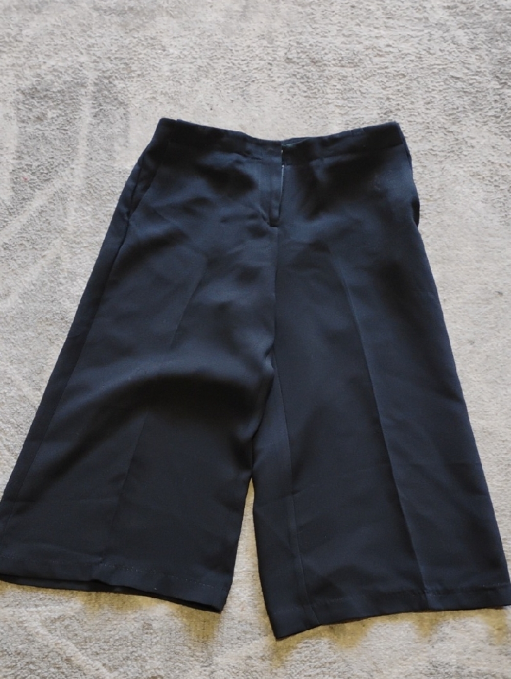 New York & Company Black Wide-Leg Culottes